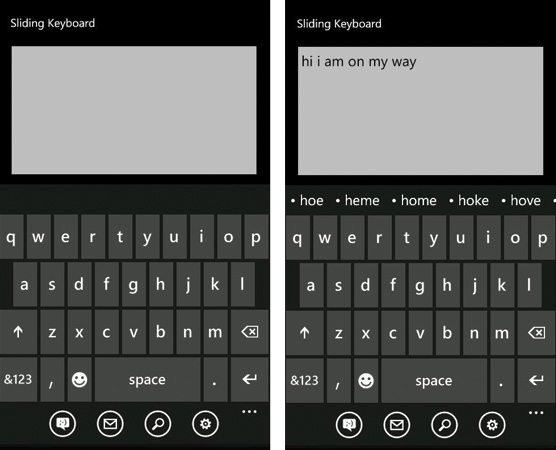 Sliding Keyboard: как Swype, только на Windows Phone