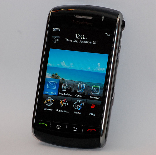 BlackBerry Storm экран