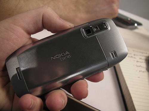 задняя панель Nokia e75