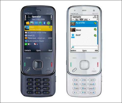 Nokia N86 чёрный и белый