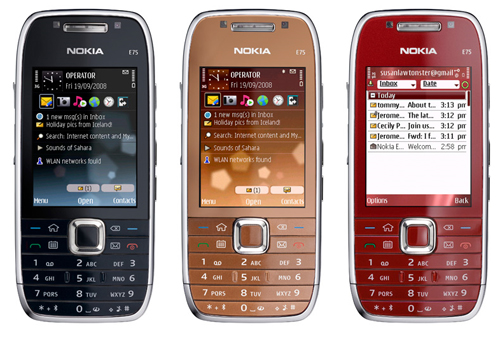 цвета Nokia e75